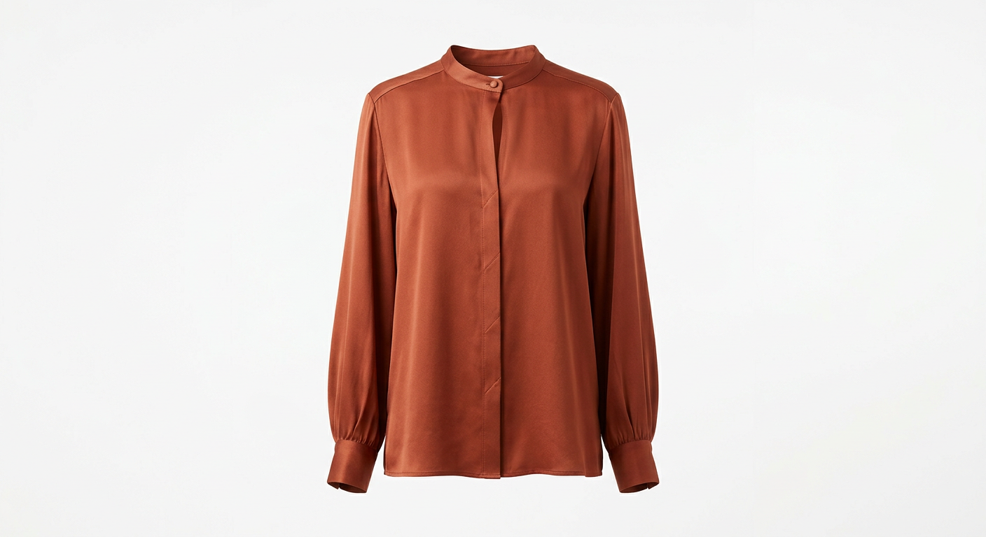 Silk-Look Blouse Ember
