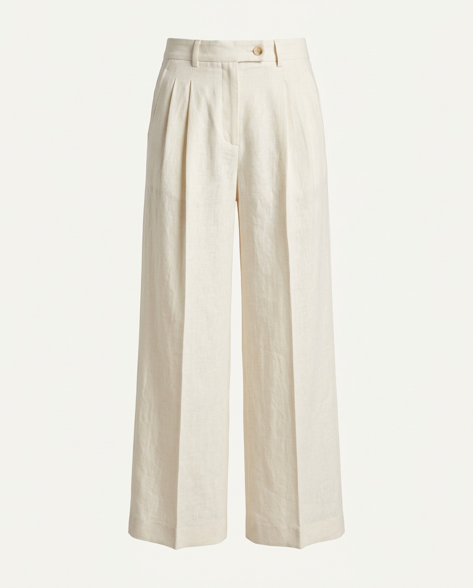 Wide-Leg Linen Pants